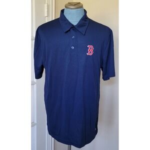 Boston Red Sox Mens MLB Baseball Beantown Blue TX3 Cool‎ Polo Shirt Sz XL
